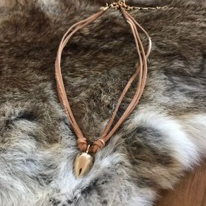 J.Crew Necklace Suede with Medallion